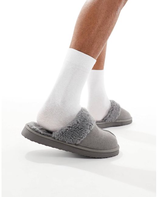 ASOS White Mule Slippers for men