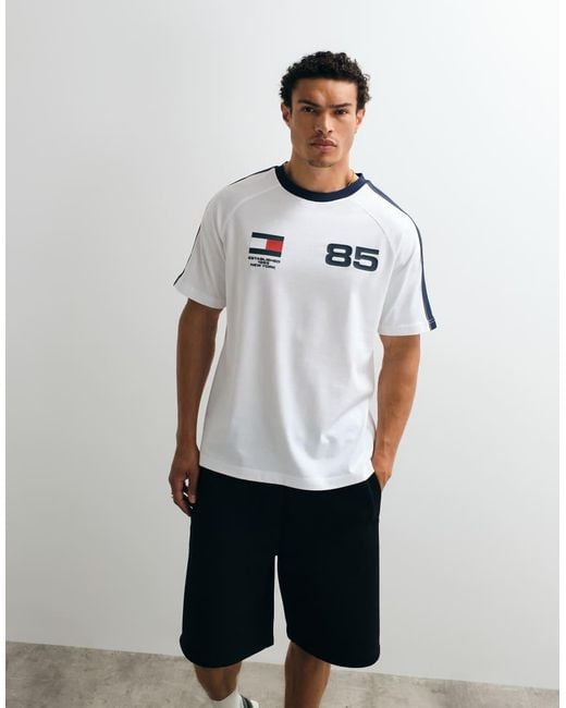 Tommy Hilfiger White World Cup Relaxed Fit T-shirt for men