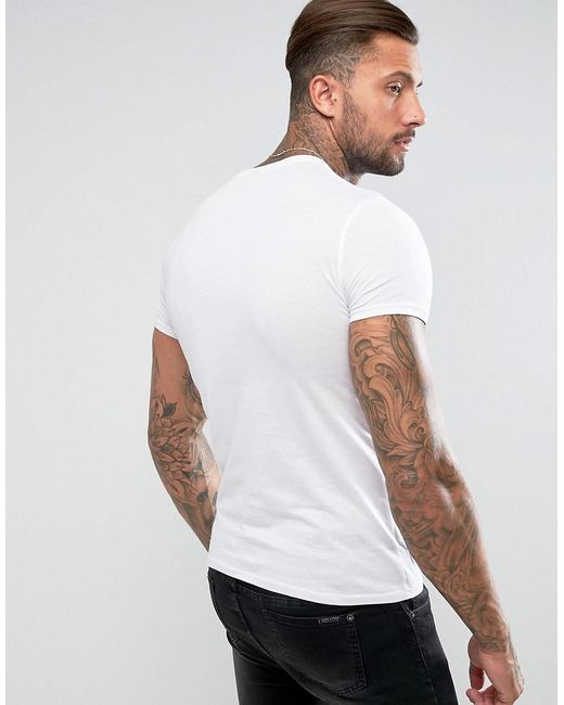 Armani Jeans Crew Neck Aj Logo T-shirt White for Men | Lyst Australia
