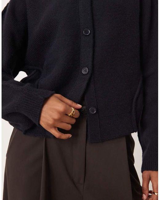 Mango Black Chunky Cardigan