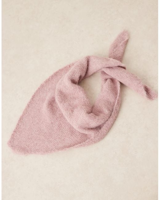 ASOS Purple Knit Triangle Scarf