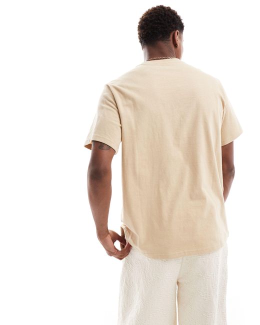 T-shirt décontracté à logo texturé - beige Levi's pour homme en coloris Natural