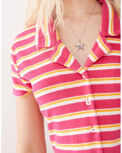 Combishort Collusion en coloris Pink