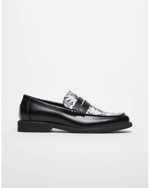 ASOS Black Penny Loafers for men