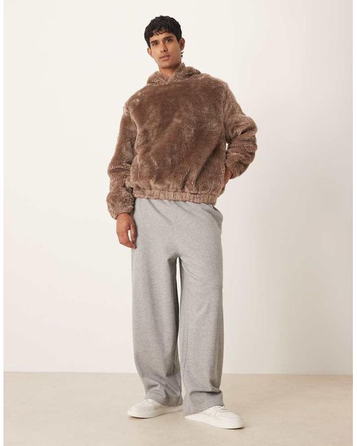 Felpa Con Cappuccio Oversize di ASOS in Brown da Uomo