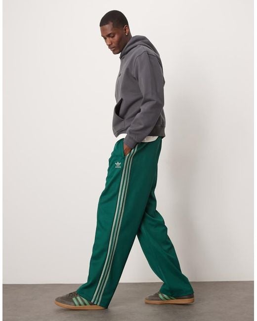 Adidas Originals Green Firebird Loose Track Pants for men