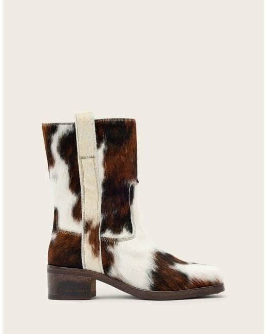 AllSaints Black Terri Mid Length Boot