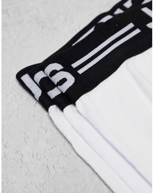 Pack De 3 Calzoncillos Blancos De Jack & Jones de hombre de color Gray