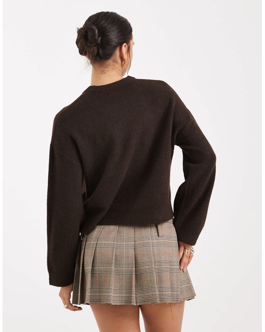 ONLY Black Relaxed Knitted Jumper