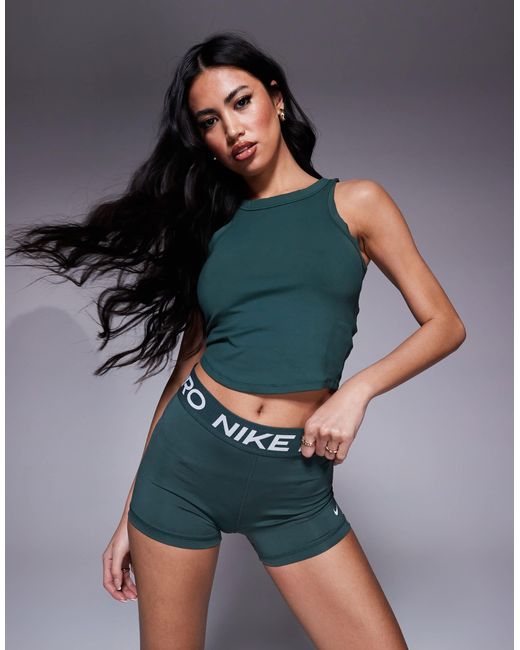 Nike Green One Cropped Tank Top