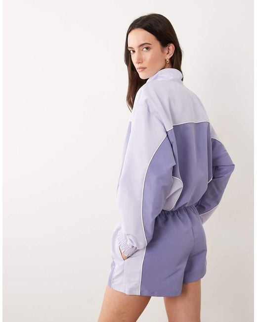 New Balance Purple Trackside Woven Jacket
