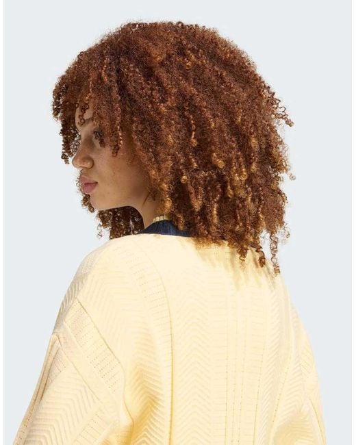 Adidas Originals Natural Cable Knit Cardigan