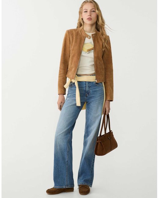 Stradivarius Blue – gerade geschnittene, bequeme jeans