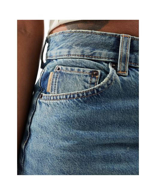 ASOS Blue – straight jeans im 90er-stil