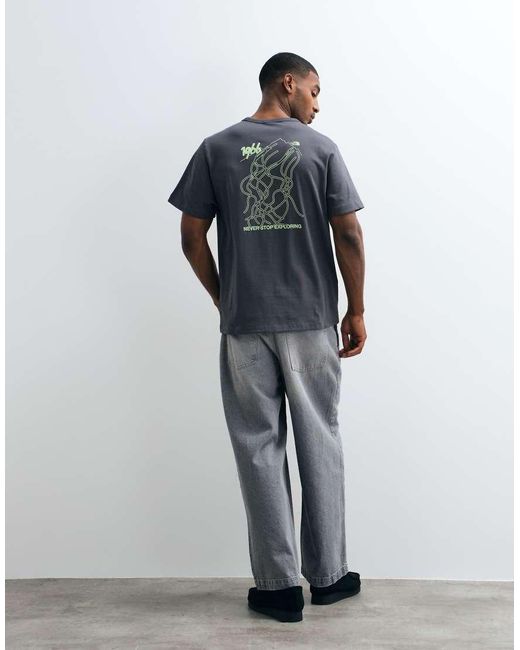 The North Face Gray Nse Slopes Graphic T-shirt for men