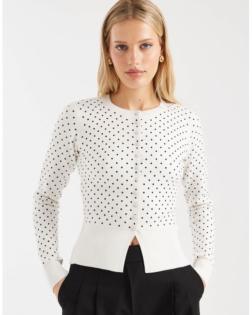 Gilet ras Threadbare en coloris White