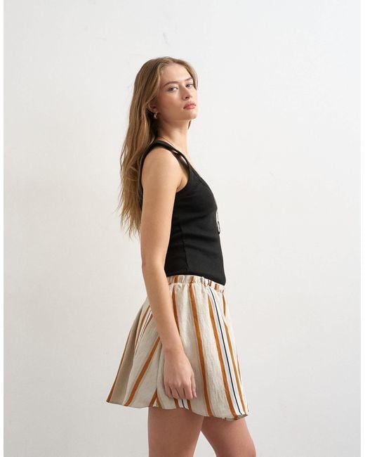 TOPSHOP Multicolor Elasticated Mini Skirt
