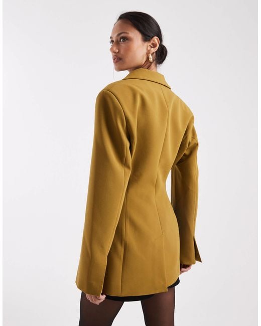 ASOS Metallic Cinch Blazer