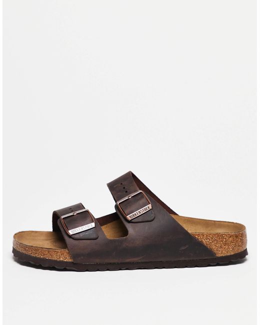 Birkenstock Brown ‐ arizona ‐ unisex-sandalen aus geöltem leder