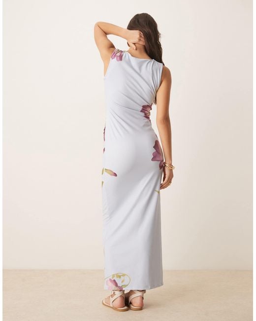 ASOS Natural Sleeveless Midi Dress