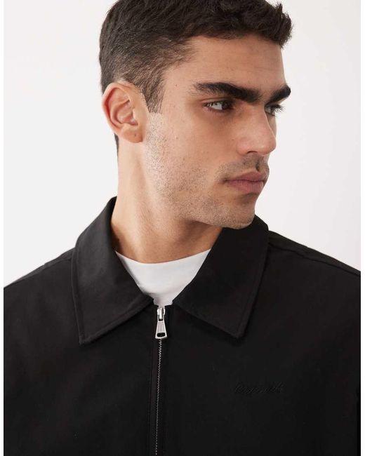 Jack & Jones Black Harrington Jacket for men