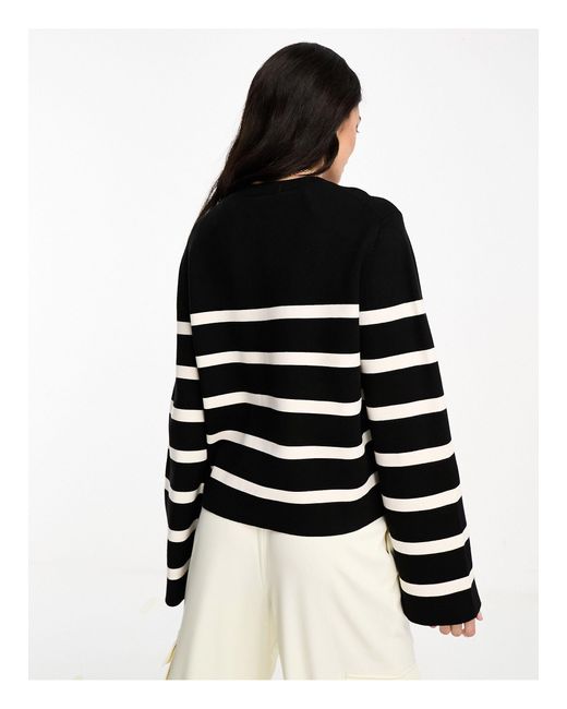 & Other Stories Black Wide-sleeve Knit Sweater