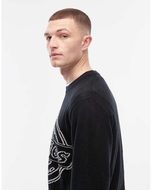 Dickies Black Union Jacquard Sweater for men