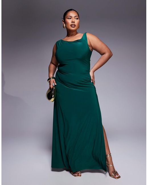 ASOS Green Asos design curve – maxikleid