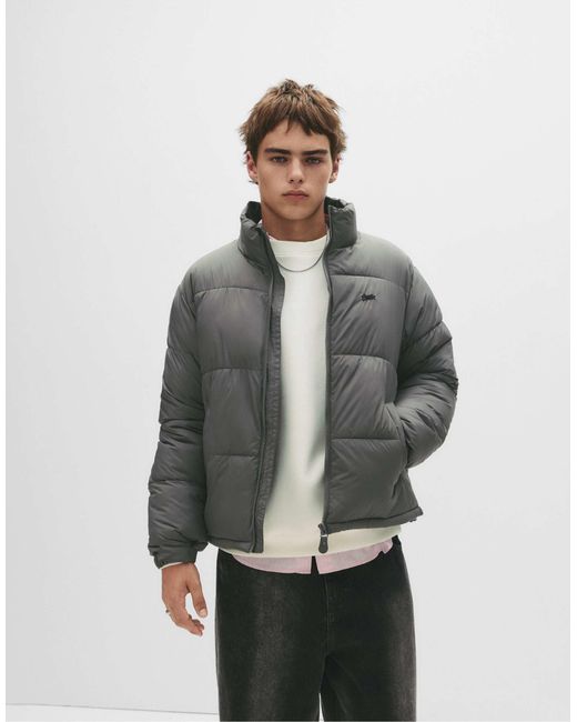 Stwd - doudoune à capuche - anthracite Pull&Bear pour homme en coloris Gray