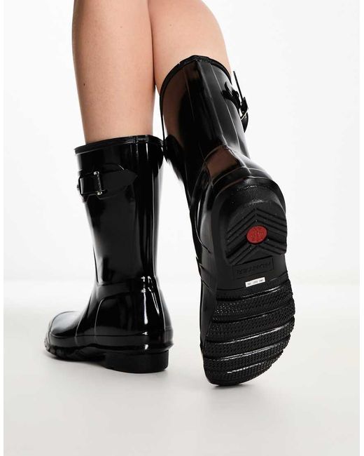 Hunter Black Original Short Wellington