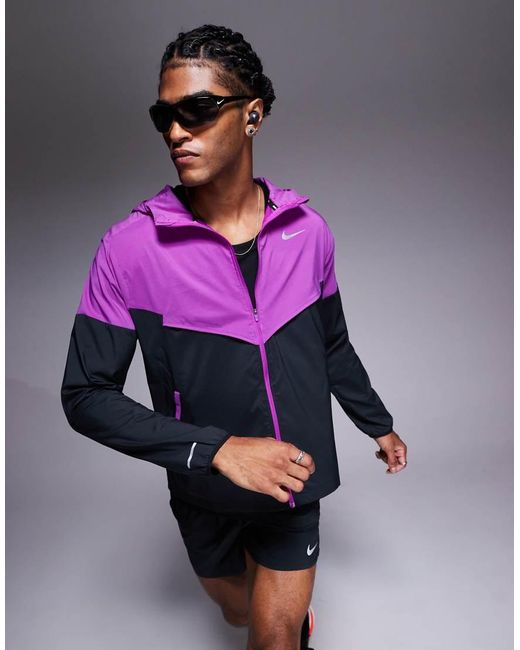 Nike Licht Windjack in het Purple voor heren