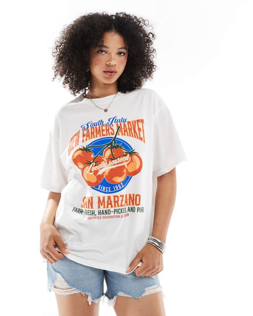 ASOS White – oversize-t-shirt