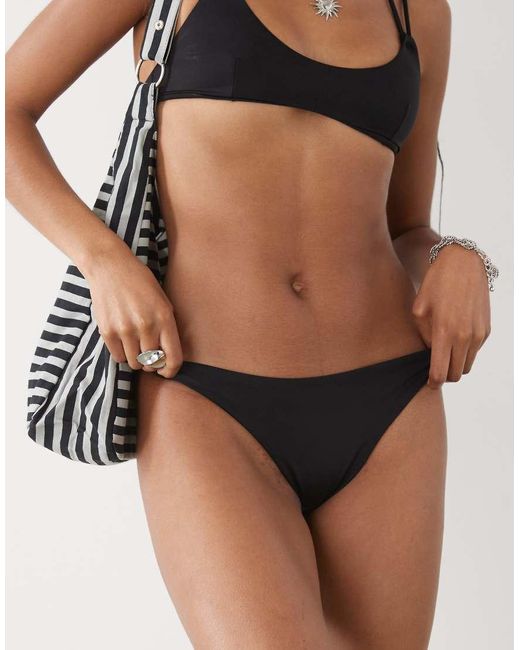 Weekday Brown Brazilian Bikini Bottoms