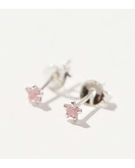 Kingsley Ryan Natural 3Mm Cz Star Stud Earrings
