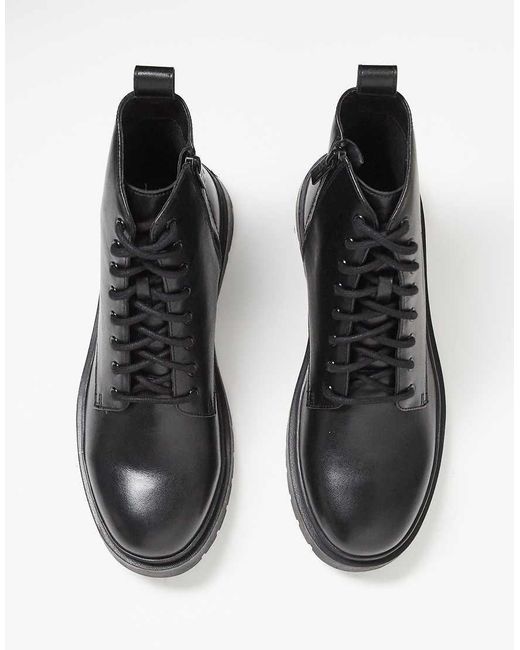 Walk London Black Callum Lace Up Boot for men