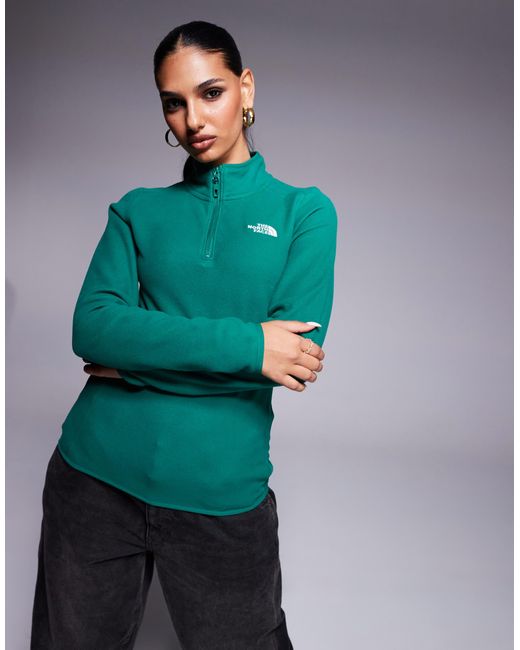 The North Face Green – glacier – fleece-sweatshirt