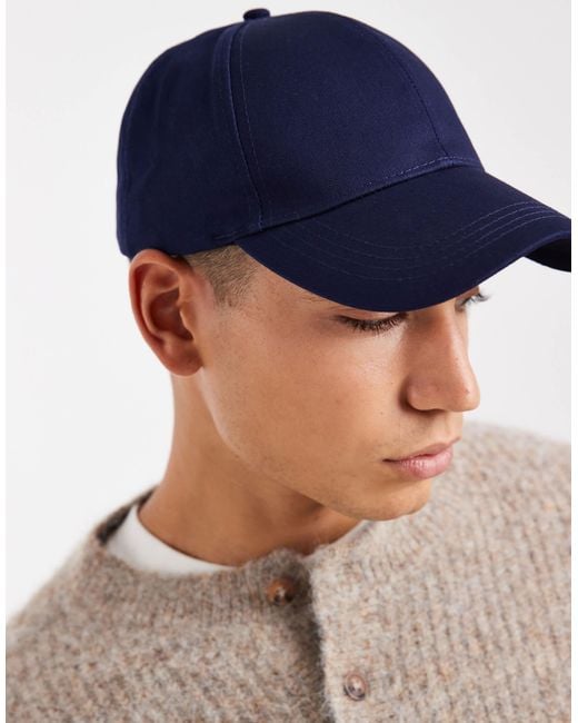 ASOS Blue Baseball Cap for men