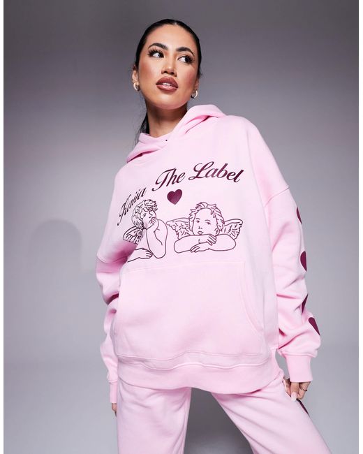 Kaiia Pink – oversize-kapuzenpullover