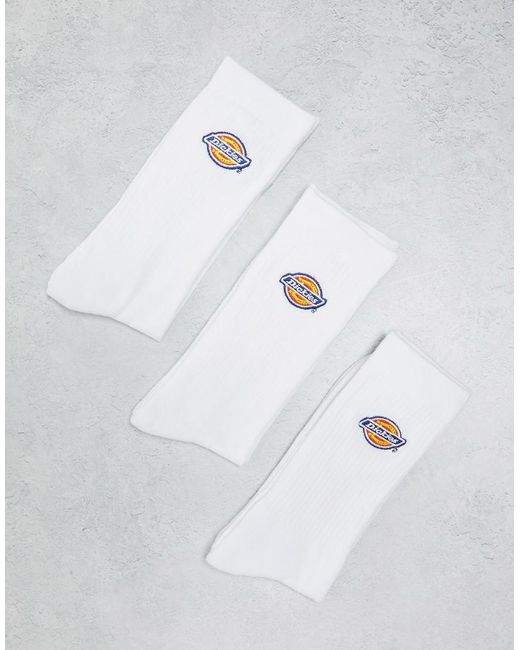Pack De 3 Pares De Calcetines Blancos Valley Grove De Dickies de hombre de color White