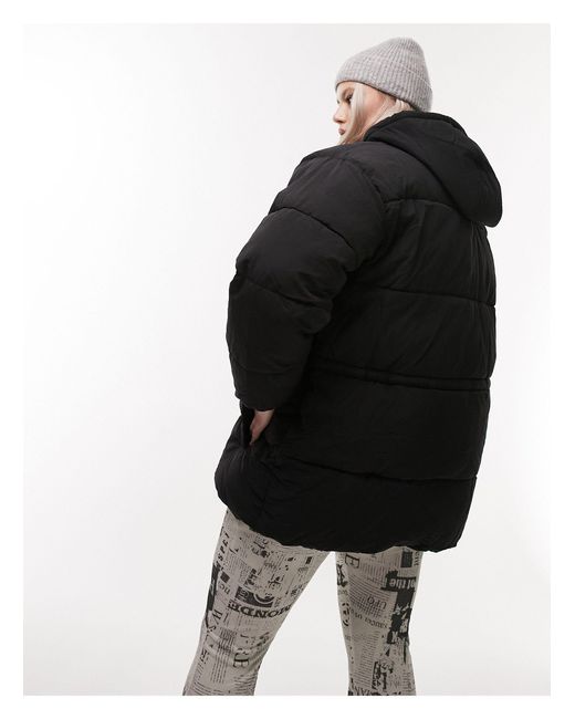 Mid Length Tie Waist Puffer Jacket 