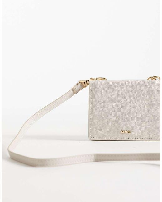 Mango Gray Card Holder With Strap