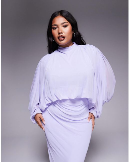 knee length dresses for ladies Ladies Cowl Neck Zebra Mesh Maxi Dress main image 1