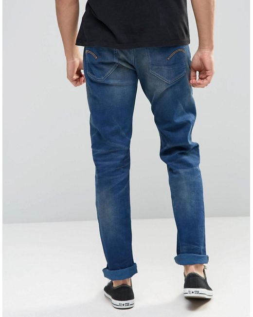 G-Star RAW Denim 3301 Loose Jeans Medium Aged in Blue for Men | Lyst UK