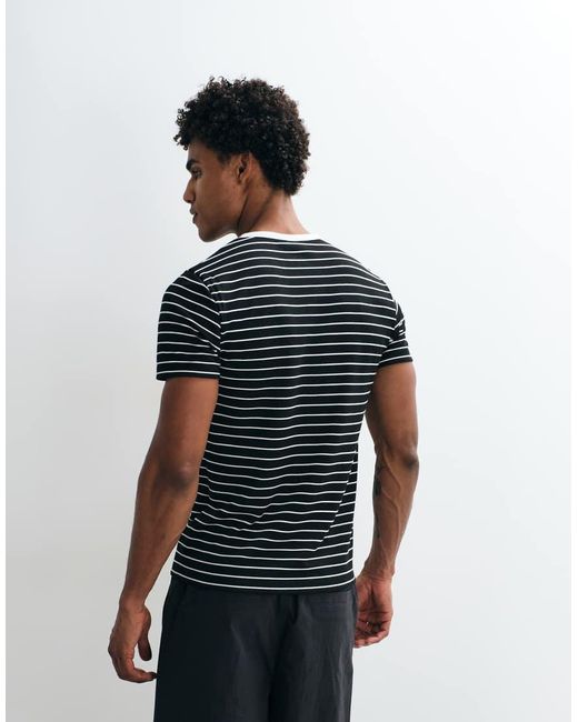ASOS Blue Slim Henley T-shirt for men