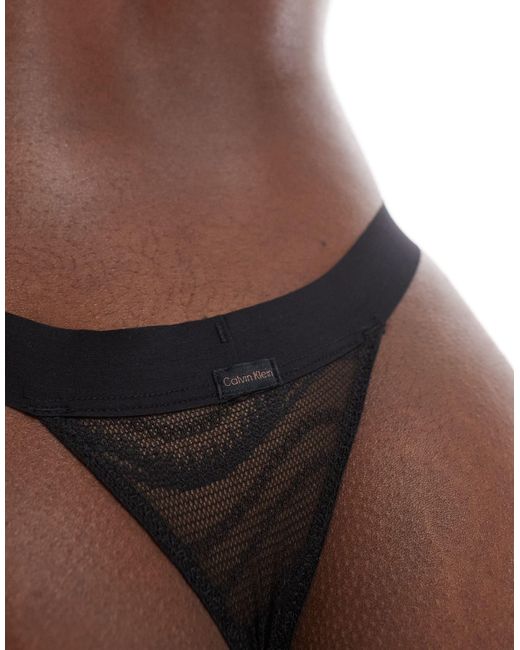 Calvin Klein Brown – tanga aus spitze