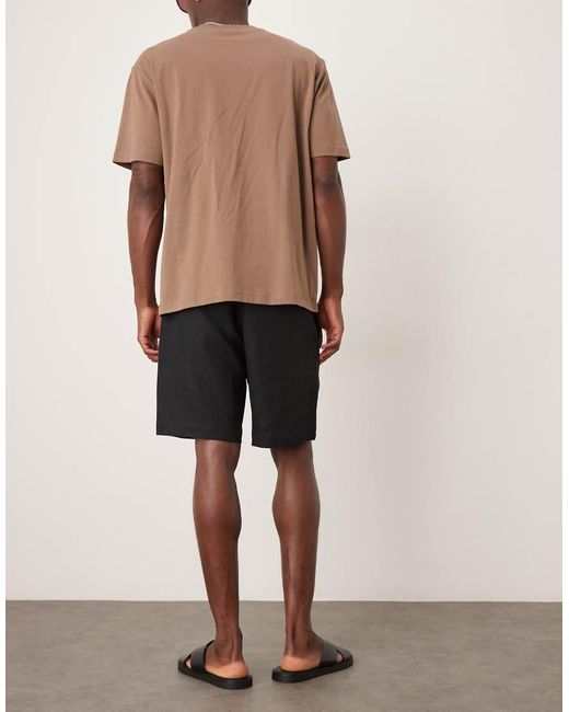 ARKET Gray Pure Linen Shorts for men