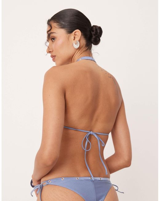 Haut Mango en coloris Blue