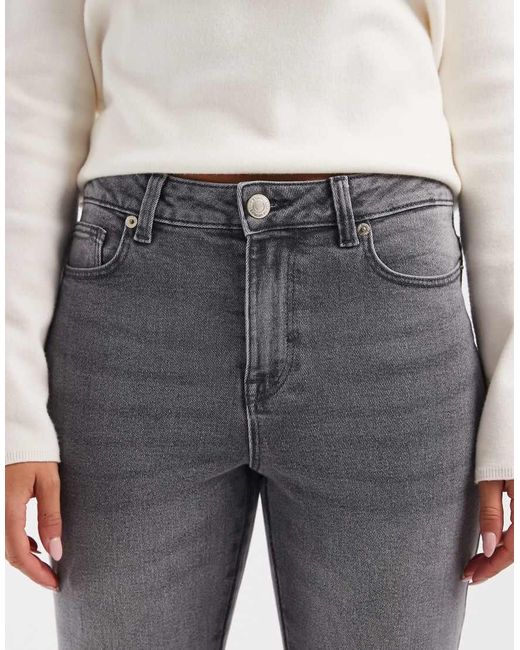 Vero Moda Blue Amara Straight Leg Ankle Length Stretch Jeans
