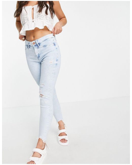 River Island Denim Molly Ripped Knee 