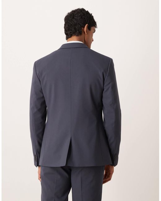 ASOS Blue Slim Suit Jacket for men